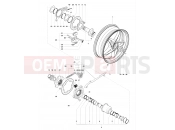 MV Agusta 2010-2011 F4 S Rear Wheel Assembly