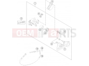 REAR BRAKE CALIPER - KTM 125 SX (6101L0) [EU] 2012
