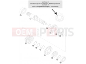 TRANSMISSION I - MAIN SHAFT - KTM 125 SX (6101L0) [EU] 2012