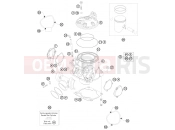 KTM 250 SX (6301L0) [EU] 2012 CYLINDER, CYLINDER HEAD