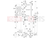 FRONT FORK DISASSEMBLED - KTM 150 SX (6101L1) [EU] 2012