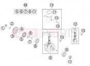 CRANKSHAFT, PISTON - KTM 50 SX (6001L4) [EU] 2012