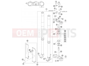FRONT FORK, TRIPLE CLAMP - KTM 250 SX (6301G0) [EU] 2007