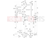 FRONT FORK DISASSEMBLED - KTM 250 SX (6301G0) [EU] 2007