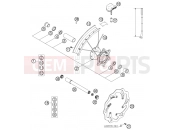 FRONT WHEEL - KTM 250 SX (6301G0) [EU] 2007