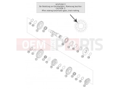 TRANSMISSION II - COUNTERSHAFT - KTM 250 SX (6301G0) [EU] 2007