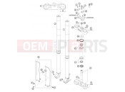 FRONT FORK, TRIPLE CLAMP - KTM 125 SX (6101D0) [EU] 2004