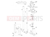 FRONT FORK, TRIPLE CLAMP - KTM 250 SX (6301D0) [EU] 2004