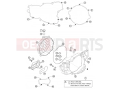 CLUTCH COVER - KTM 250 SX (6301D0) [EU] 2004