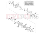 KTM 85 SX (6001D9) [EU] 2004 TRANSMISSION II - COUNTERSHAFT
