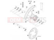 KTM 85 SX (6001D8) [EU] 2004 FRONT WHEEL