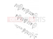 TRANSMISSION II - COUNTERSHAFT - KTM 400 SX RACING (830125) [EU] 2002
