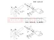 EXHAUST SYSTEM - KTM 640 LC4-E SILBER (972608) [EU] 2000