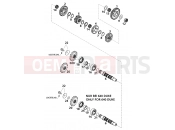 TRANSMISSION II - COUNTERSHAFT - KTM 640 LC4-E SILBER (972608) [EU] 2000