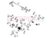 SHIFTING MECHANISM - KTM 640 LC4-E SILBER/18,5Lt (972607) [EU] 2000