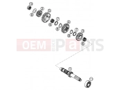 TRANSMISSION I - MAIN SHAFT - KTM 400 LC4-E (932206) [GB] 2000