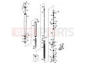 FRONT FORK DISASSEMBLED - KTM 125 SX (610200) [EU] 2000