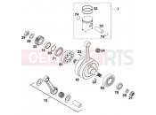 CRANKSHAFT, PISTON - KTM 125 SX (610200) [EU] 2000
