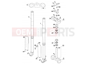FRONT FORK, TRIPLE CLAMP - KTM 125 SX (610100) [US] 2000