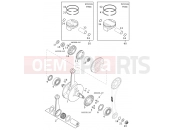 CRANKSHAFT, PISTON - KTM 400 SX RACING (830205) [EU] 2000