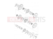 TRANSMISSION II - COUNTERSHAFT - KTM 400 SX RACING (830205) [EU] 2000