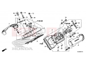 HONDA CTX1300A 2016 E-1 CYLINDER HEAD COVER