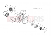 POLARIS PHOENIX 200 (A12PB20AF) ENGINE | ENGINE, CRANKCASE COVER, RH - A12PB20AF (49ATVCRANKCASECVRRH09PHX)
