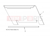 Polaris 2010 LEV GEM - E2/E4/E6/ES/EL/ELXD BODY | BODY, PANEL BACK WITHOUT LATCH - e6wSopt (49GEMBODY11BPNLE6)