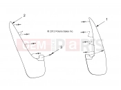 Polaris 2009 LEV GEM - E2/E4/E6/ES/EL/ELXD BODY | BODY, MUD FLAPS - e2/e4/e6/eS/eL/eLXD (49GEMBODY11MUDFLAP)