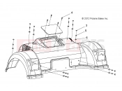 Polaris 2008 LEV GEM - E2/E4/E6/ES/EL/ELXD BODY | BODY, SPAT - e2/e4/e6 (49GEMBODY11SPAT)