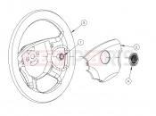 Polaris 2008 LEV GEM - E2/E4/E6/ES/EL/ELXD STEERING | STEERING, WHEEL, 4 SPOKE - e2/e4/e6/eS/eL/eLXD (49GEMSTEER11WHEEL)