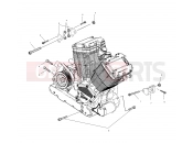 VICTORY STANDARD CRUISER (V01CB15DA) ENGINE | ENGINE, MOUNTING - V01CB15CC (4966126612B014)