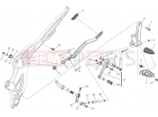 DUCATI Diavel Titanium FOOTRESTS, LEFT [MOD:DVLR]