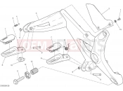 DUCATI 2015 Monster 1200 FOOTRESTS, RIGHT [MOD:M 1200]