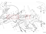DUCATI 2015 Monster 1200 S Stripe PLATE HOLDER [MOD:M1200STR;XST:AUS,EUR,FRA,JAP]