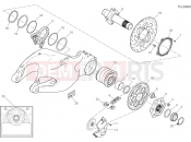 HUB, REAR WHEEL [MOD:MS1200SA] - Ducati Multistrada 1200 S D Air 2015