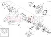 DUCATI 2016 Multistrada 1200 HUB, REAR WHEEL [MOD:MS1200]