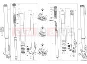 DUCATI 2016 Multistrada 1200 Enduro FRONT FORK [MOD:MS1200E]