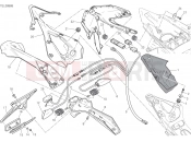 NUMBER PLATE HOLDER - TAIL LIGHT - Ducati Superbike Panigale R 2016