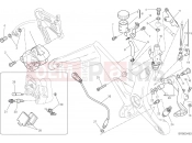 DUCATI Monster 821 REAR BRAKE SYSTEM [MOD:M 821]