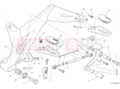 DUCATI 2017 Monster 821 Stripe FOOTRESTS, LEFT [MOD:M821 STR]