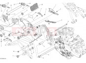 DUCATI 2017 Monster 821 Stripe FORCELLONE POSTERIORE [MOD:M821 STR]