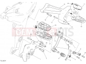 DUCATI 2017 Multistrada 1200 Enduro FOOTRESTS, LEFT [MOD:MS1200E]