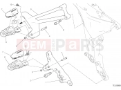 DUCATI 2017 Multistrada 1200 Pikes Peak FOOTRESTS, RIGHT [MOD:MS1200PP]