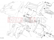 DUCATI Multistrada 950 FOOTRESTS, LEFT [MOD:MS950T]