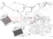DUCATI 2018 Diavel Carbon COOLING CIRCUIT [MOD:DVLC]