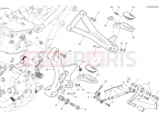 DUCATI 2018 Monster 821 FOOTRESTS, LEFT [MOD:M 821]