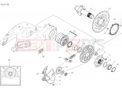 DUCATI 2018 Multistrada 1260 S D Air HUB, REAR WHEEL [MOD:MS1260SA]