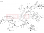 DUCATI Diavel FOOTRESTS, LEFT [MOD:DVL1260]