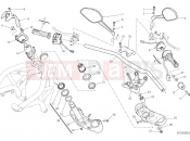 DUCATI 2019 Monster 1200 HANDLEBAR AND CONTROLS [MOD:M 1200]
